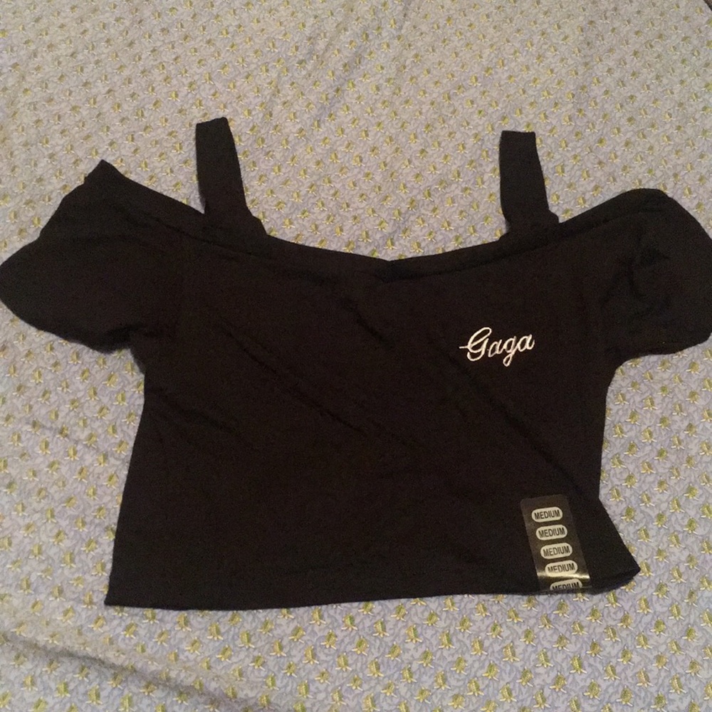 New Gaga Cold Shoulder Top